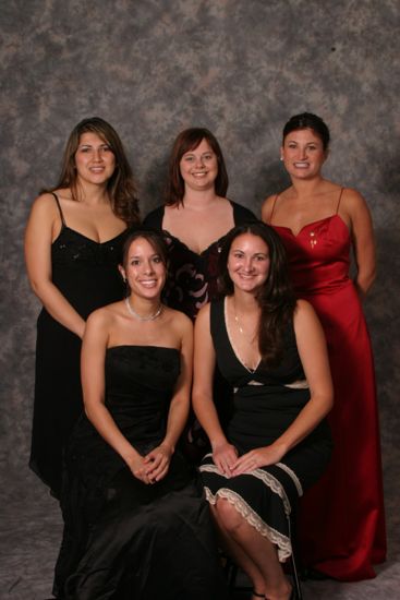 Five Unidentified Phi Mus Convention Portrait Photograph, July 11, 2004 (image)