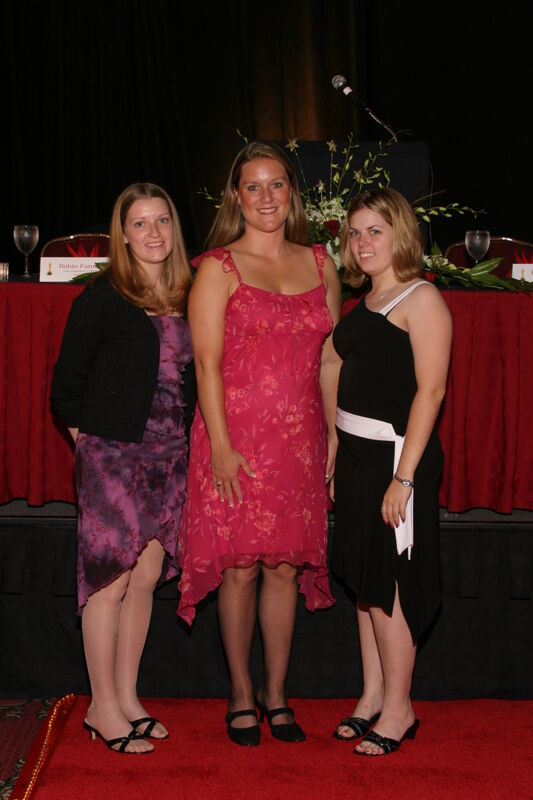 Three Unidentified Phi Mus at Convention Carnation Banquet Photograph 5, July 11, 2004 (Image)