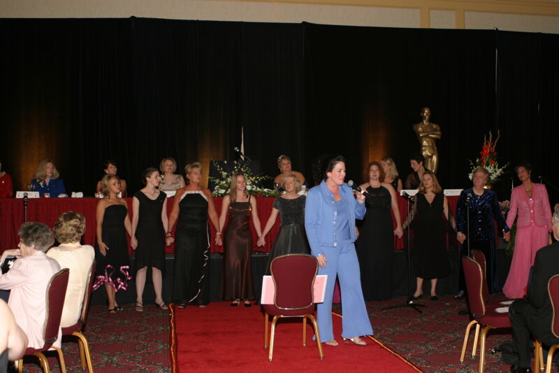 Convention Choir Singing at Convention Carnation Banquet Photograph 1, July 11, 2004 (Image)