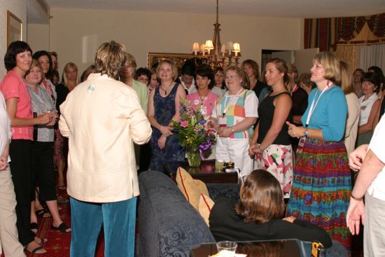 Kathy Williams Speaking at Convention Officers' Party Photograph 1, July 7, 2004 (image)