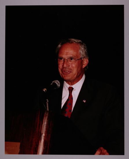 Porter Goss Speaking at Convention Photograph 1, July 8, 2004 (image)