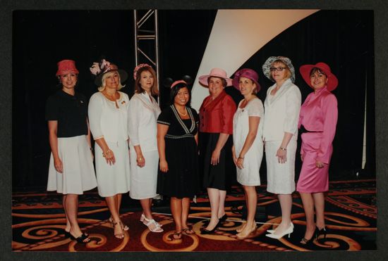 Eight Phi Mus in Hats at Convention Photograph, 2008 (image)