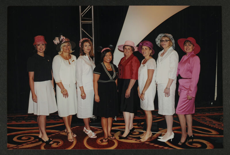 2008 Eight Phi Mus in Hats at Convention Photograph Image