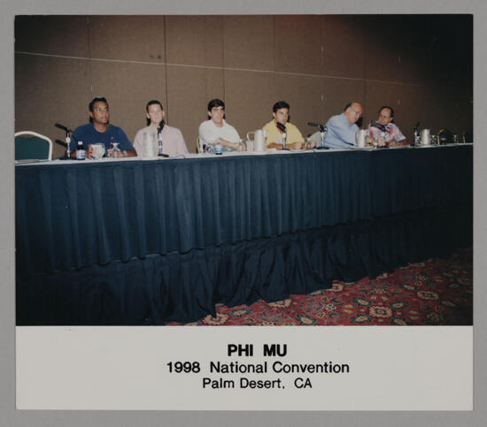 Panel of Men at Convention Photograph, July 3-5, 1998 (image)