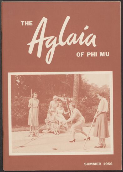 The Aglaia of Phi Mu, Vol. 50, No. 4, Summer 1956 (image)
