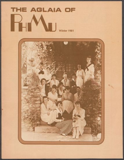 The Aglaia of Phi Mu, Vol. 76, No. 1, Winter 1981 (image)