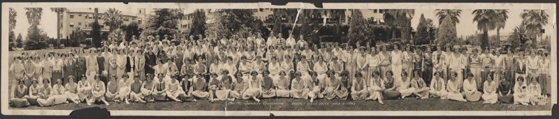 Phi Mu Convention Attendees Group Photograph 2, July 2, 1923 (Image)