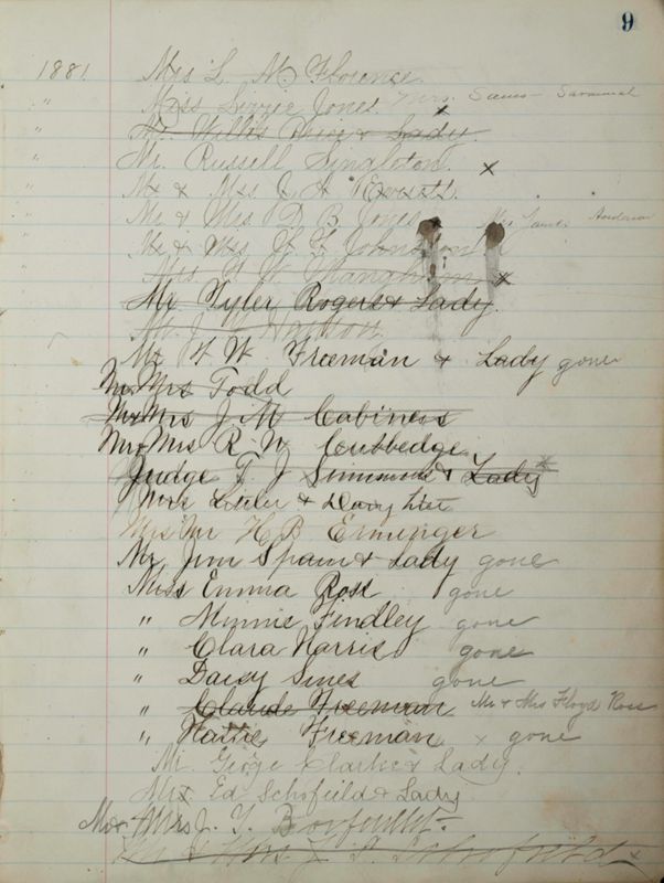 1878- Philomathean Society Record Book Image