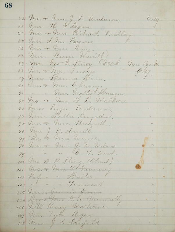 1878- Philomathean Society Record Book Image