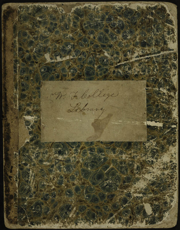 Class Notebook and Financial Record of a Philomathean (Image)