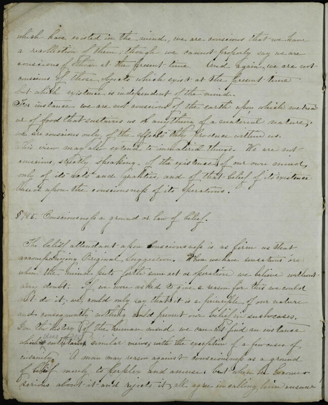 c. 1853 Essays by Members of Philomathean Society Notebook Image