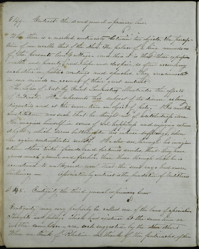 c. 1853 Essays by Members of Philomathean Society Notebook Image