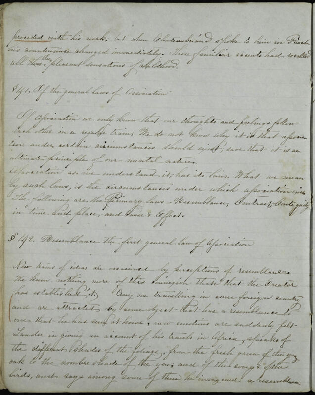 c. 1853 Essays by Members of Philomathean Society Notebook Image