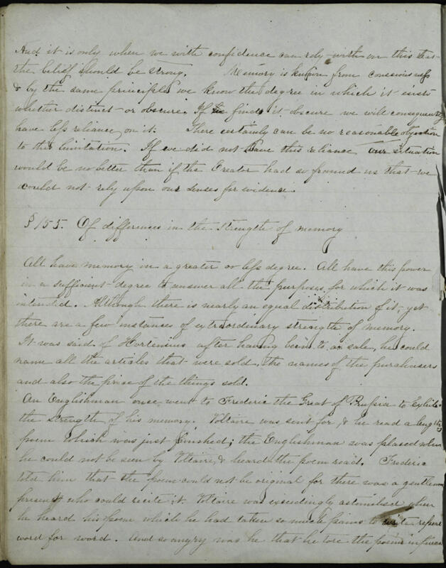 c. 1853 Essays by Members of Philomathean Society Notebook Image