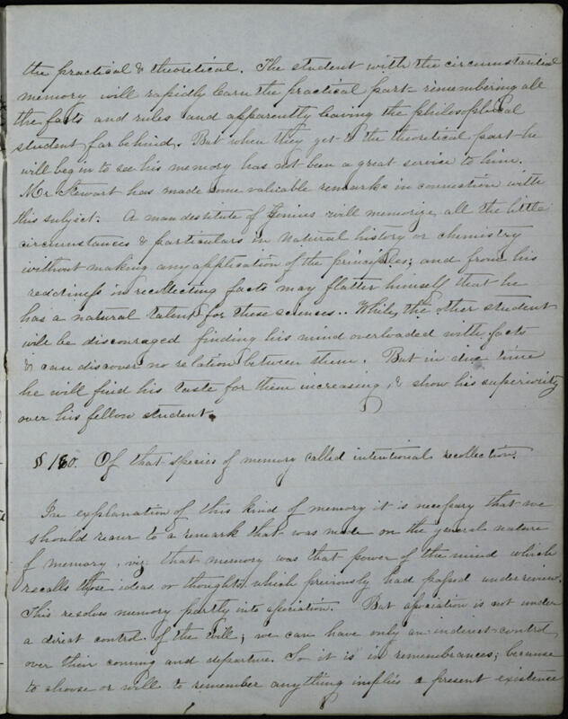 c. 1853 Essays by Members of Philomathean Society Notebook Image