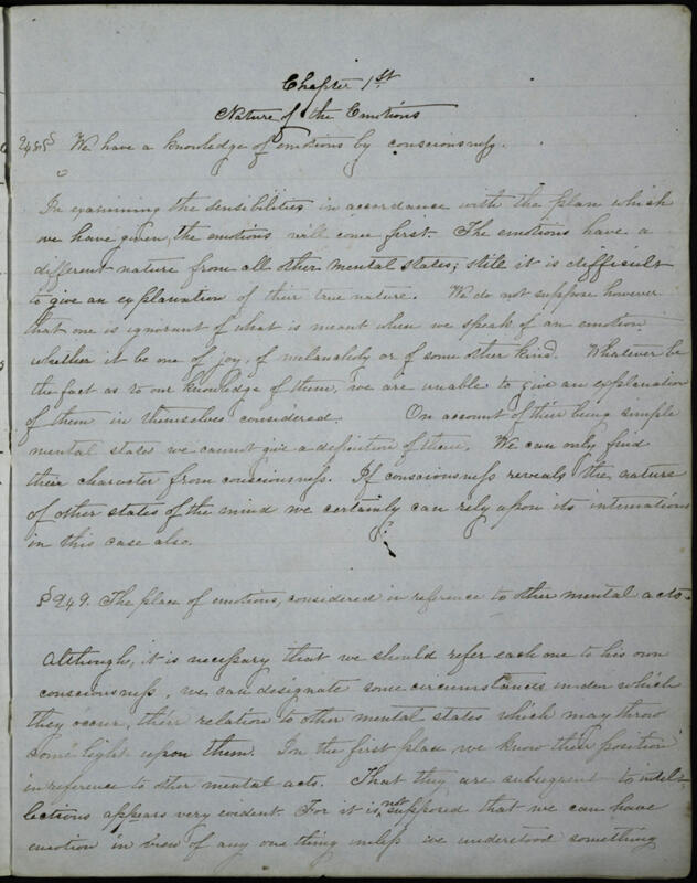 c. 1853 Essays by Members of Philomathean Society Notebook Image