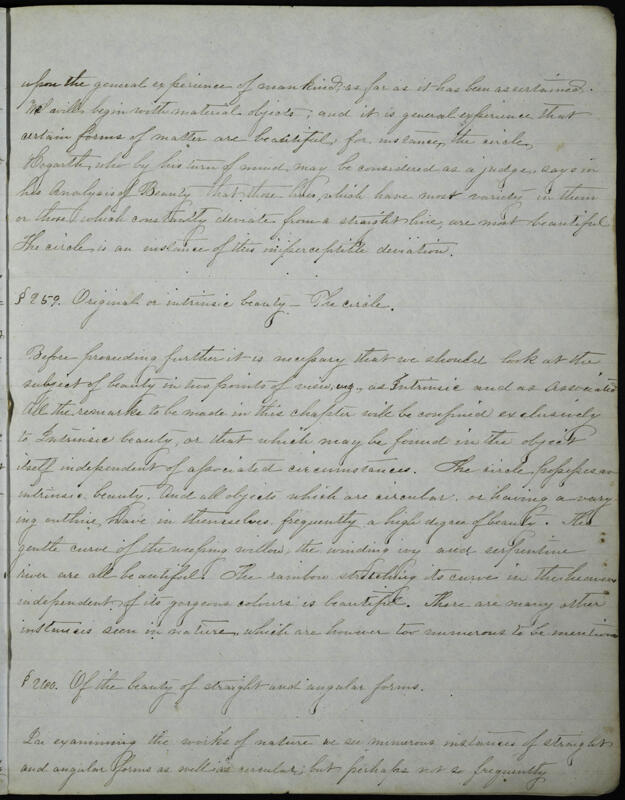 c. 1853 Essays by Members of Philomathean Society Notebook Image