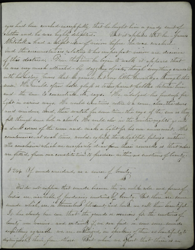 c. 1853 Essays by Members of Philomathean Society Notebook Image