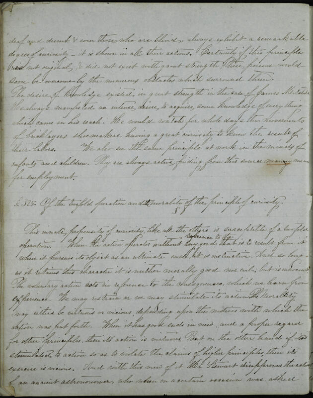 c. 1853 Essays by Members of Philomathean Society Notebook Image