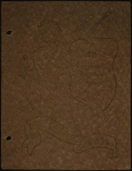 Phi Mu Convention Register, 1916 (image)