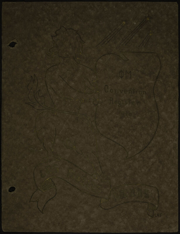 Phi Mu Convention Register, 1916 (Image)