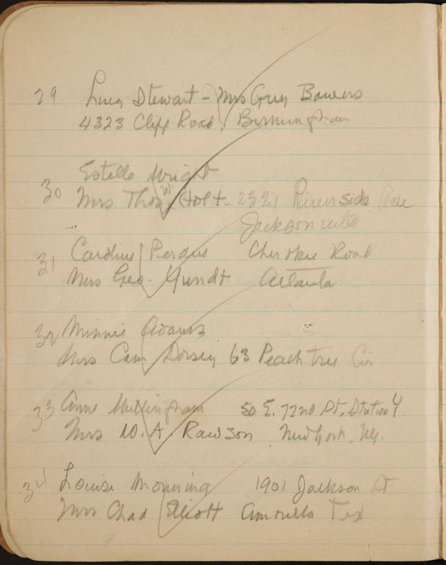 c. 1943 Philomathean Room Notebook Image