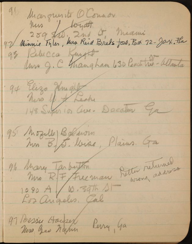 c. 1943 Philomathean Room Notebook Image