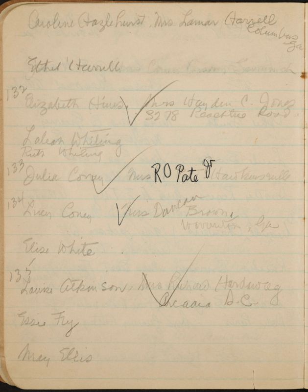 c. 1943 Philomathean Room Notebook Image