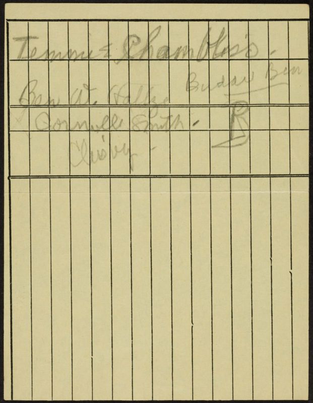 c. 1943 Philomathean Room Notebook Image