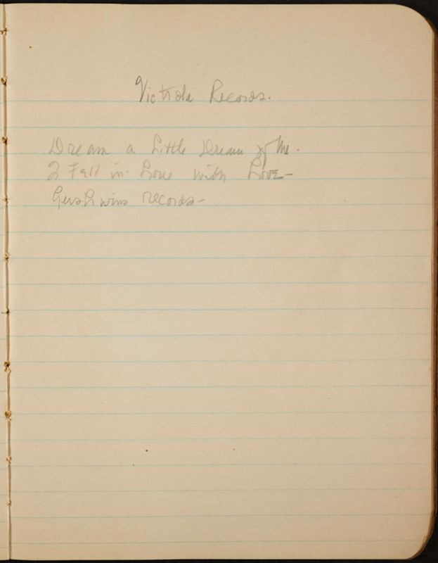 c. 1943 Philomathean Room Notebook Image