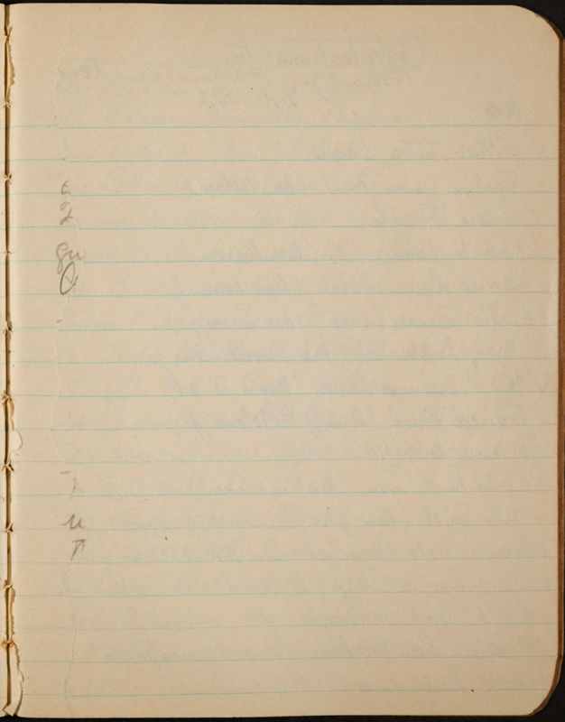 c. 1943 Philomathean Room Notebook Image