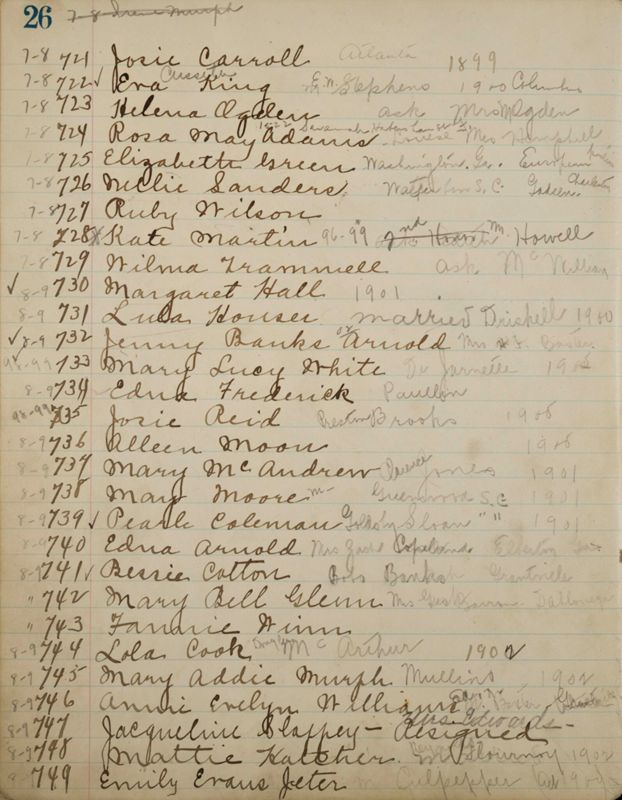 1952-1913 List of Members of the Philomathean Society and Minutes of the Philomathean Society Image