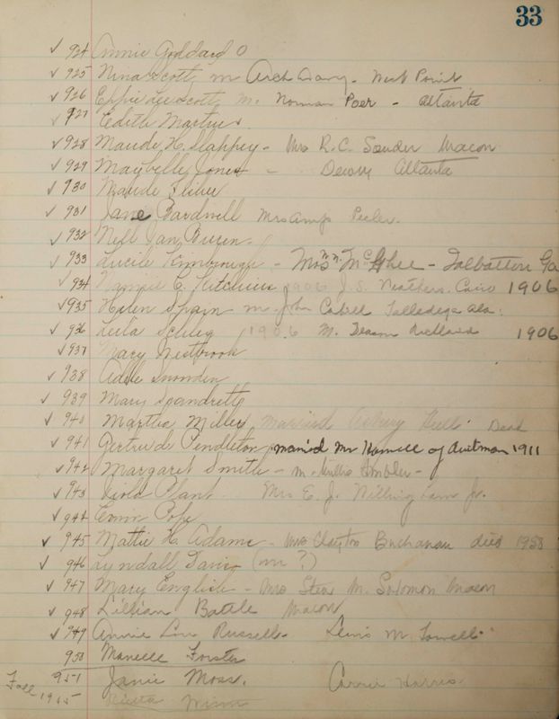 1952-1913 List of Members of the Philomathean Society and Minutes of the Philomathean Society Image