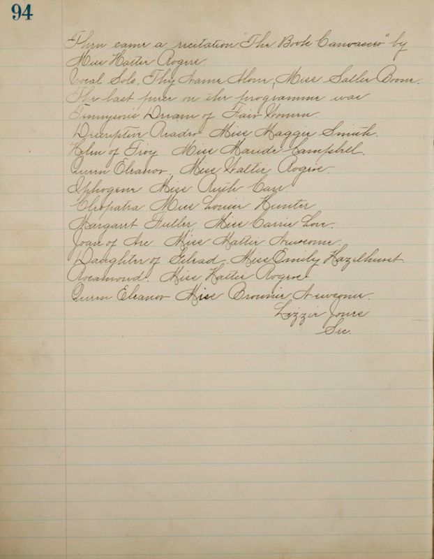 1952-1913 List of Members of the Philomathean Society and Minutes of the Philomathean Society Image