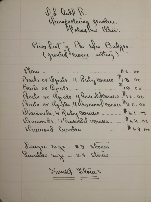 1904-1913 Beta Chapter of the Phi Mu Sorority [sic] Register Image