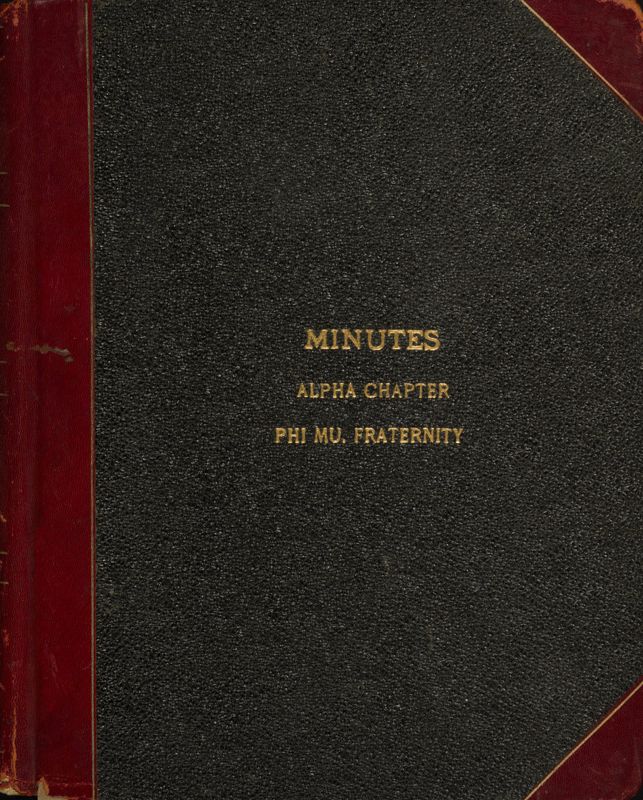 Alpha Chapter Minutes Image