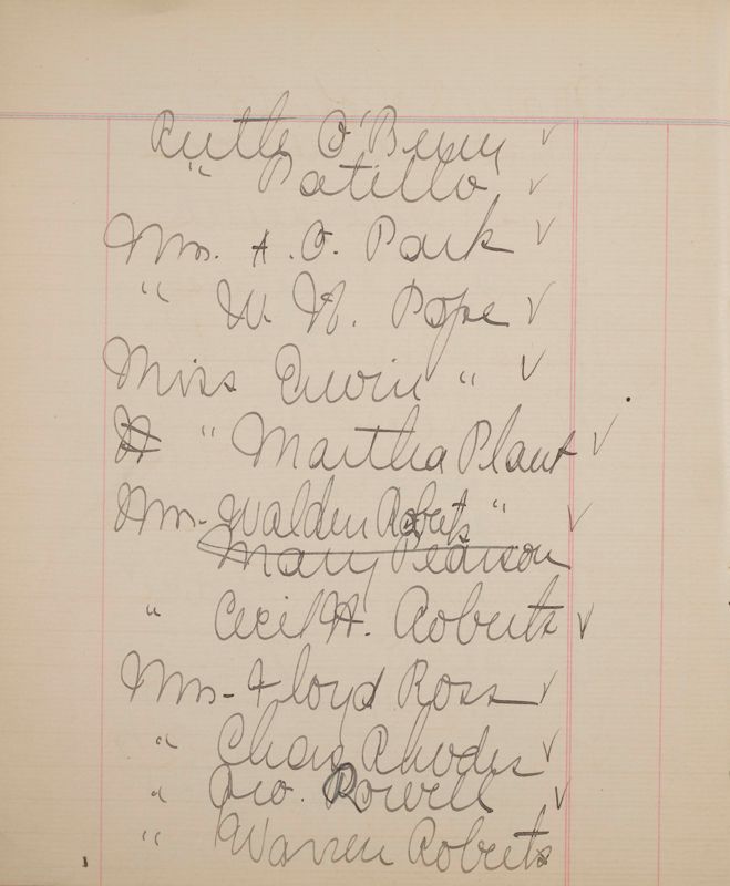 Phi Mu Alumnae Treasurer's Record Image