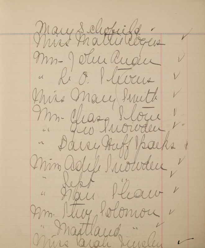 Phi Mu Alumnae Treasurer's Record Image