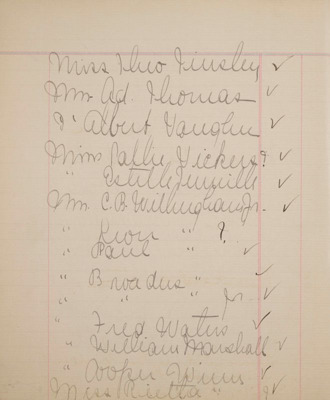 Phi Mu Alumnae Treasurer's Record Image