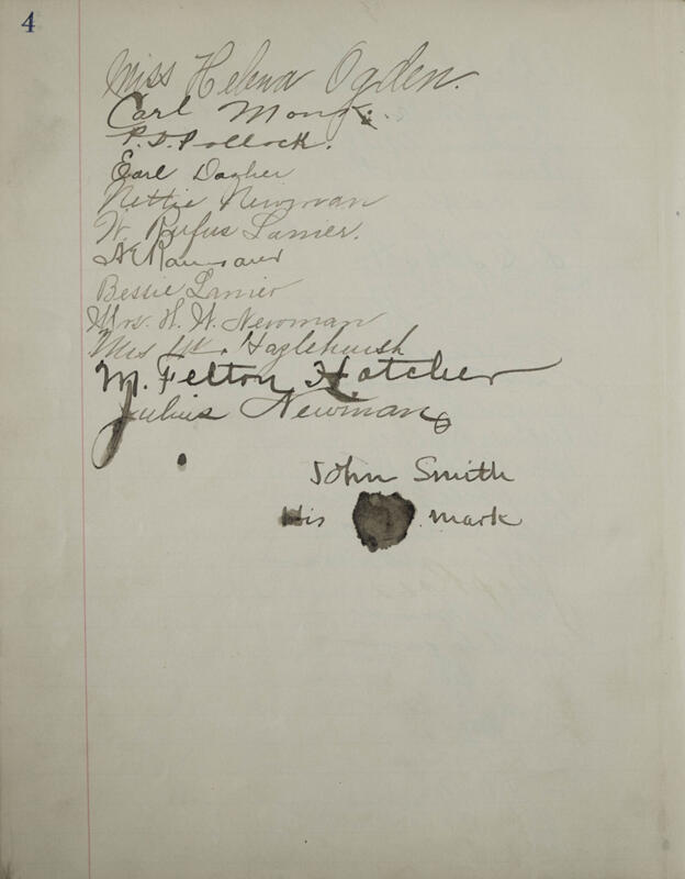 Philomathean Hall Register Book Image