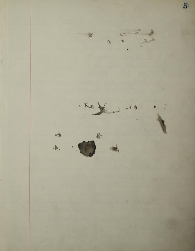 Philomathean Hall Register Book Image