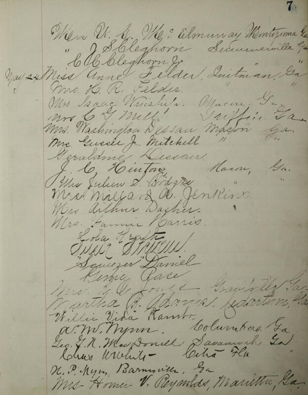 Philomathean Hall Register Book Image