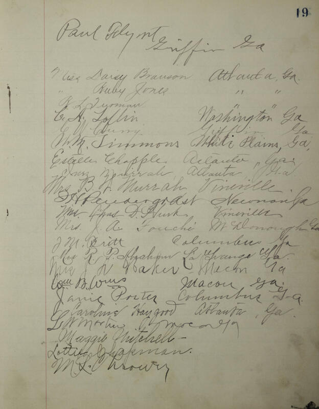 Philomathean Hall Register Book Image