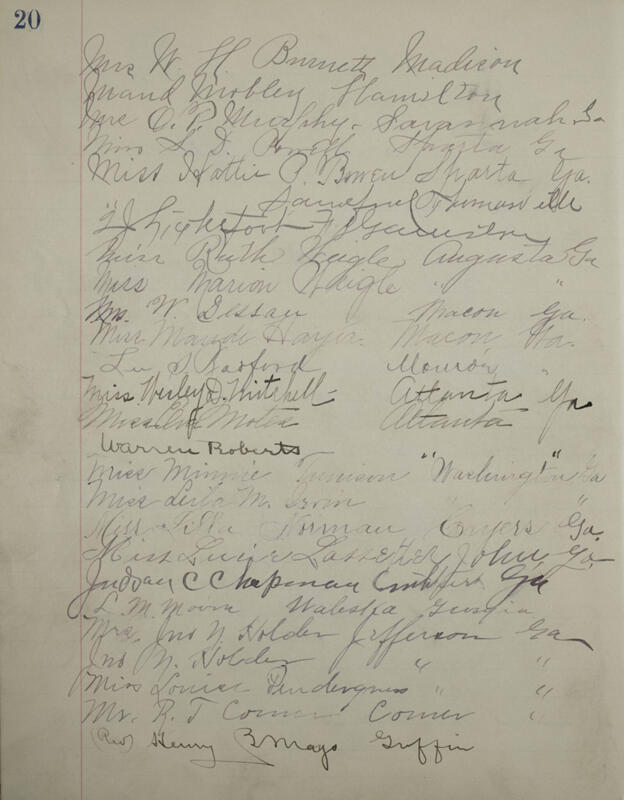 Philomathean Hall Register Book Image