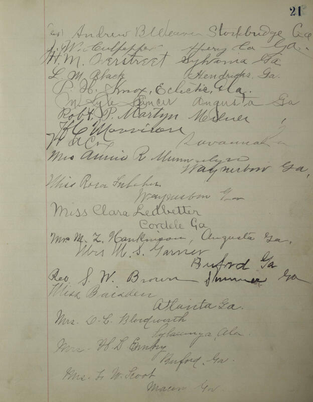 Philomathean Hall Register Book Image