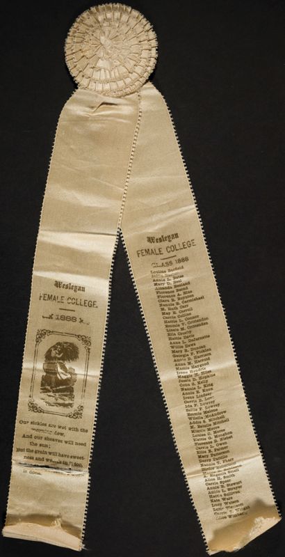 Wesleyan Female College Class of 1888 Ribbon Image