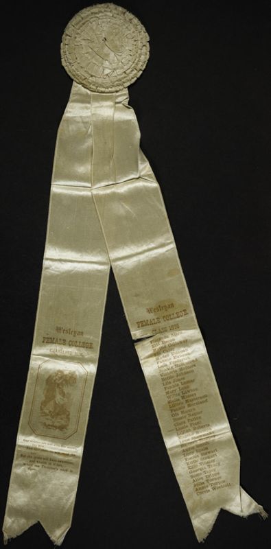 Wesleyan Female College Class of 1876 Ribbon Image