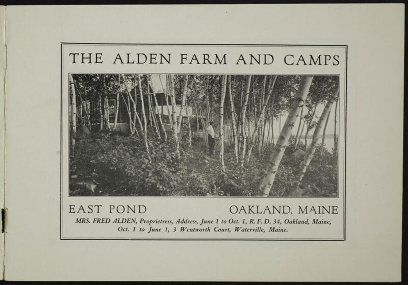 1924 Alden Farm and Camps Booklet Image