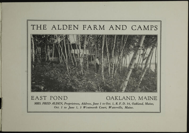 1924 Alden Farm and Camps Booklet Image