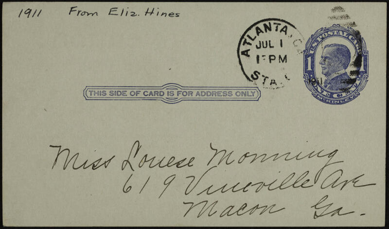 July 1 Elizabeth H. to Louise Note Image